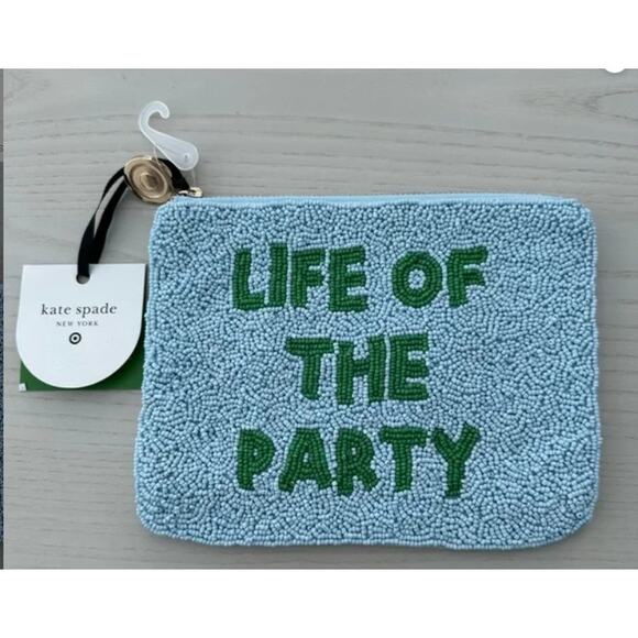 Beaded Clutch Pouch Life of the Party Kate Spade N.Y. NWT - Picture 4 of 5